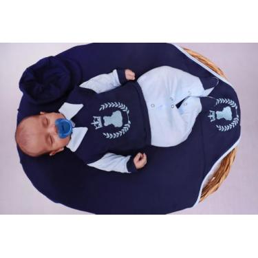Imagem de Saída de Maternidade Menino Coleção Elegance Tamanho P - 04 Peças - Lc