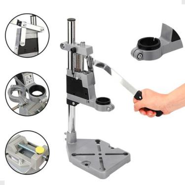 Imagem de Suporte Furadeira Bancada 1/2 ou 3/8 Para Bancada Com Morsa - B-Max