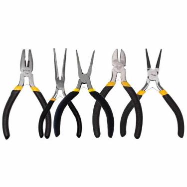 Imagem de Kit 5 Mini Alicates Fertak Precisão Mola Cabo Emborrachado