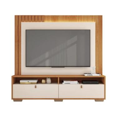 Imagem de Estante Home para TV 70" 2 Portas Caemmun Fox 2.0, Freijo e Off White