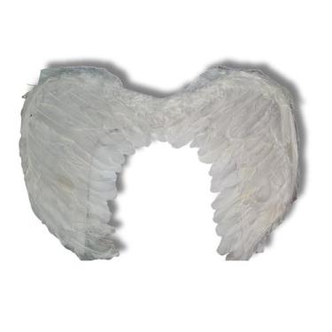 Imagem de Fantasia Asa de Anjo Para Festas Com Penas Realista - Trilha Multicois