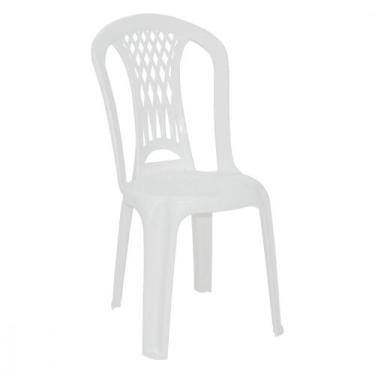 Imagem de Cadeira plástica sem braços branca - Laguna - Tramontina