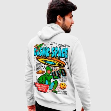 Imagem de Blusa Moletom Genuine Grit Masculina Estampada Algodão 30.1 Cosmic Spa