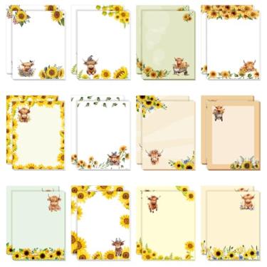 Imagem de Janlaugh 1440 Sheets Highland Cow Sticky Notes Sticky Memo Pads Self Stick Cute Office Supplies Adhesive Notepad for Journal Gift 3 x 4 in (Sunflower Cow, 24 Pads)