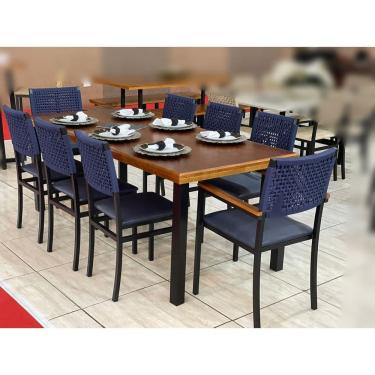 Imagem de Conjunto Mesa e 8 Cadeiras para Área Gourmet - Madri - Paonanda Decor