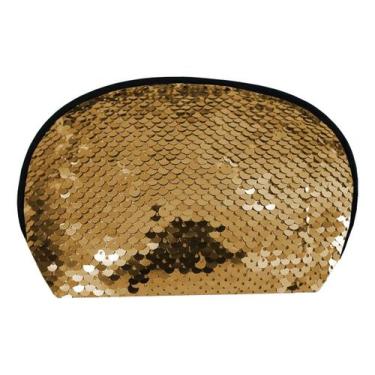 Imagem de Estojo Escolar Necessaire Feminino Juvenil Paetê Muda De Cor - Clio St