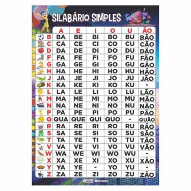 Imagem de Silabário Simples A4 - Educação Infantil - Home & Planner, Divertidame