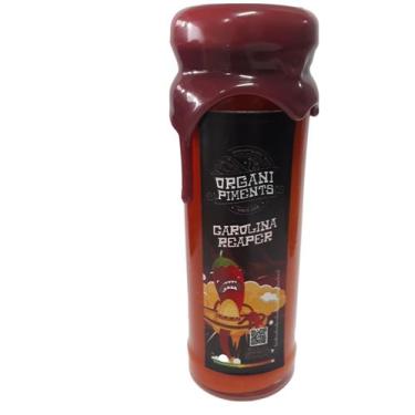 Imagem de Molho de Pimenta Natural Carolina Reaper 110ml - OrganiPiments