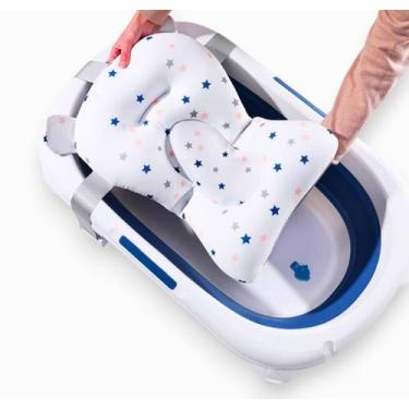 Imagem de Almofada De Banho Caminha Para Bebê Banheira Boia Cinto Nfe - Tibaby, 