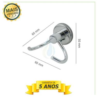 Imagem de Kit Acessórios Para Banheiro Inox Metal Cód. 9910 - Confiança metais 