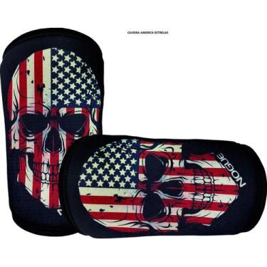 Imagem de Joelheira Nogue 7mm Snake  Agachamento Cross Training, Caveira, M