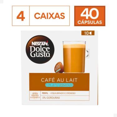 Imagem de Combo 40 Cápsulas Café Au Lait Desnatado Dolce Gusto