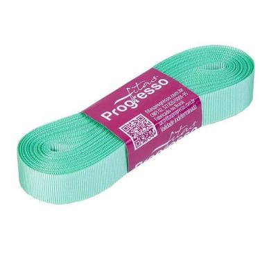 Imagem de Fita Gorgurão Progresso 15mm nº3 - 10m Cor 232 Verde Menta - 01 unidad