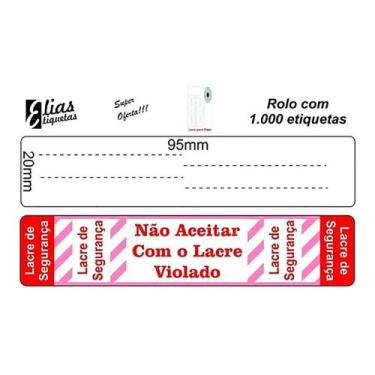 Imagem de Etiqueta Lacre Delivery (iFood, Pizza, 99food, Uber Eats, Rappi, Loggi