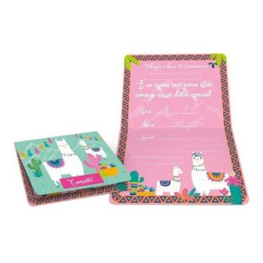 Imagem de Convite Festa Lhama - 8 unidades - Regina Festas