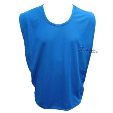 Imagem de Colete Esportivo infantil / juvenil  Liso Futebol Shop, Azul, M