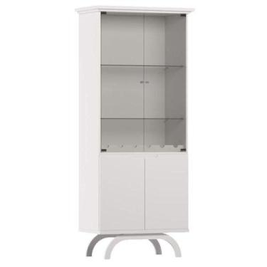 Imagem de Cristaleira Vicenza Off White - New Ceval - NEW CEVAL MÓVEIS