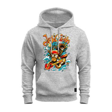Imagem de Moletom Canguru Agasalho Tecido Macio Jack Cloth - Nexstar, Cinza, GG