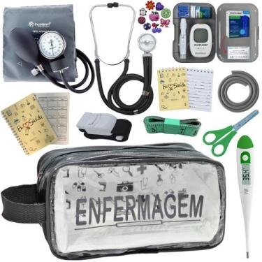 Imagem de Kit Enfermagem Completo Top + Medidor Glicose  - PREMIUM, P.A. MED, IN