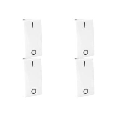 Imagem de Kit C/4 - Modulo Pial Pop Branco 1 Simples Bipolar 10A Lg...