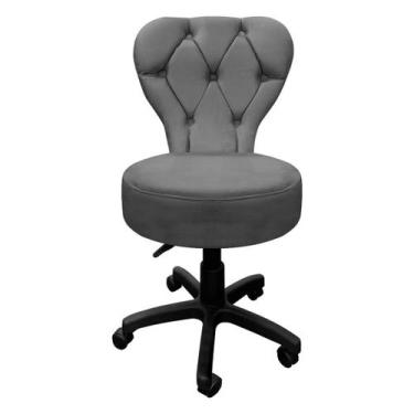 Imagem de Cadeira Mocho SOFT Escritório Estética Veludo - SOFA STORE, Veludo Cin
