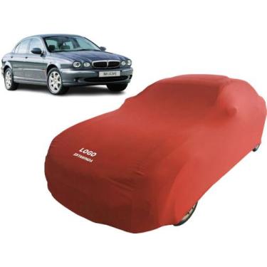 Imagem de Capa De Tecido Luxo Carro Jaguar X-type - Mz, Vermelha