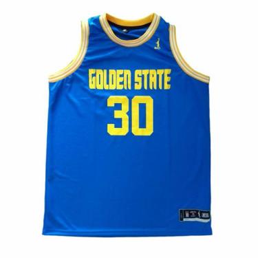 Imagem de Regata Basquete Masculina M10 Action Golden State, Royal, GG