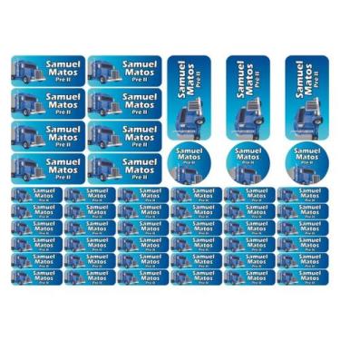 Imagem de 50 Etiquetas Escolares Personalizado Vinil Carros - Tectoner, Carros 7