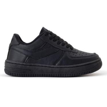 Imagem de Sneaker ForPlay Tênis Casual Estilo Look All Black Barato Confortavel 