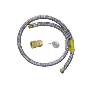 Imagem de Kit Instalação Gás Encanado Mangueira 1,2m+adaptador Glp Gn (170A1) - 