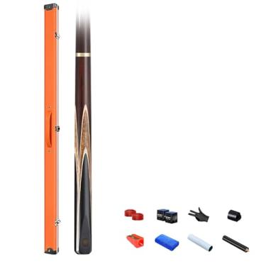 Imagem de Taça de piscina premium feita com design bonito, exclusivo e luxuoso, e a melhor qualidade de madeira de freixo, taco de sinuca de 147 cm (taco de sinuca + acessórios + caixa C, 11,5 mm)