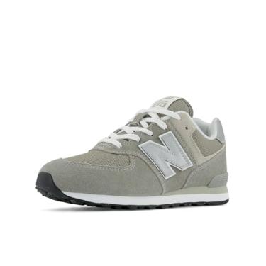 Imagem de New Balance boys 574 V1 Lifestyle Lace-up Sneaker, Grey/White, 6.5 Big Kid US