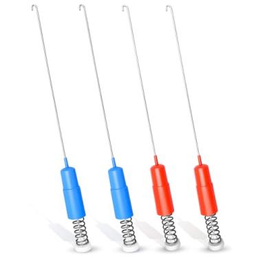 Imagem de Kit de 4 peças de haste de suspensão de arruela de 69 cm substitui WH16X26908 WH16X26909 AP6286894 WH16X25220 Apto para GE e máquina de lavar Hotpoint GTW220ACK7WW GTW330ASK3WW HTW240ASK1WS