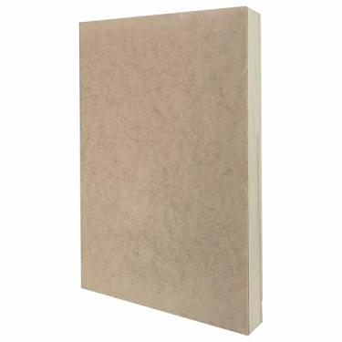 Imagem de Box em Madeira de Pinus e Frente em Mdf para Aplicações de Massa Corrida e Artesanatos Cor:NATURAL;Tamanho:21X29,7 CM