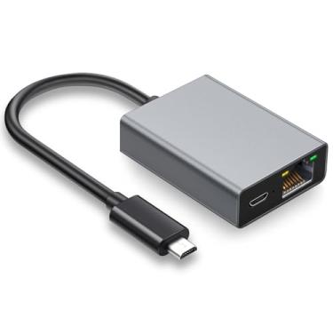 Imagem de YEZriler Adaptador Ethernet para Fire TV Stick, adaptador micro USB para Ethernet RJ45 compatível com Fire TV Stick/4K/4K Max, Cube, Chromecast Ultra Audio - Cinza