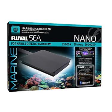 Imagem de Fluval Iluminação de Aquário Sea Marine Nano Led com Bluetooth, 20 Watts, Vidro