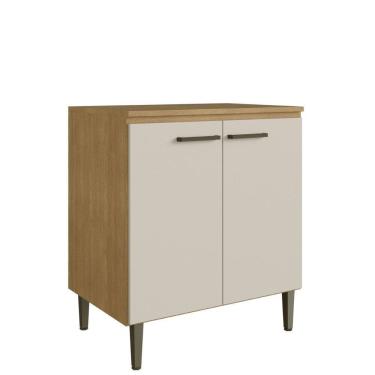 Imagem de Balcão 2 Portas 80cm com Pés 100 MDF May Cadorin Móveis