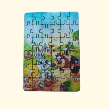 Imagem de Quebra-Cabeça Infantil Baby Looney Tunes 36 Peças MDF 18x26 - Brothers
