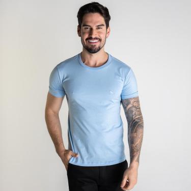 Imagem de Camiseta Acostamento Casual Azul Céu-Masculino