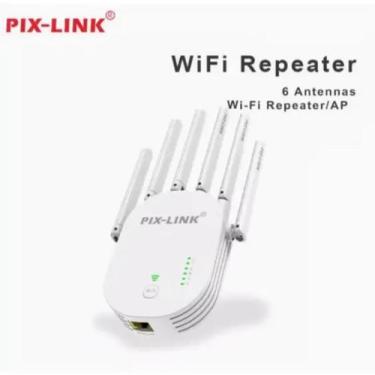Imagem de Repetidor de Sinal WiFi 1200Mbps 6 Antenas Amplificador De Rede Banda 