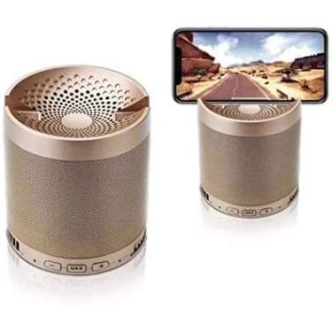 Imagem de Caixa De Som Bluetooth Q3 Mp3 e Aux Com Suporte Celular 5W