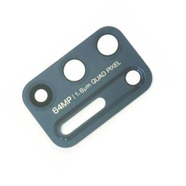 Imagem de Lente Da Câmera Vidro Com Adesivo Para Moto G9 Plus Azul - inova