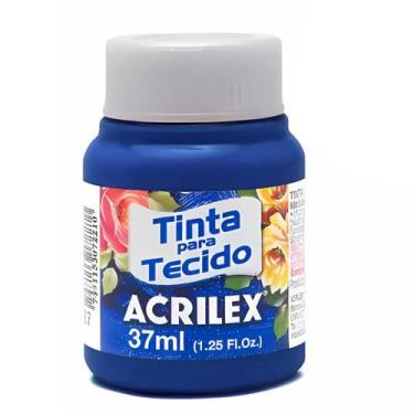 Imagem de Tinta Para Tecido Acrilex Fosca 37ml Escolha a Cor, 502 - AZUL COBALTO