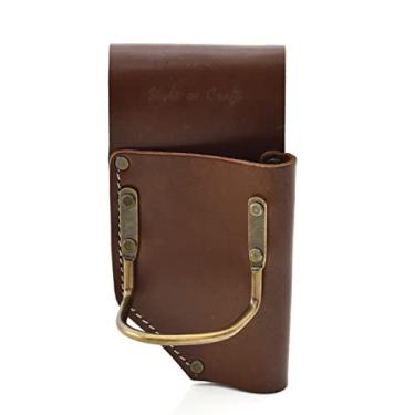 Imagem de Style n Craft Alicate 98450 e suporte de martelo em couro de flor integral pesado, marrom escuro, serve para cinto de 7,6 cm de largura