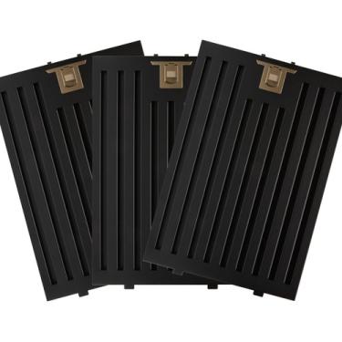 Imagem de 3 Filtros Metálico Baffle Coifa Ilha Preta Electrolux 90civ 90CIV