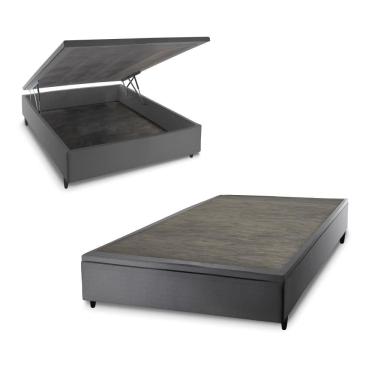 Imagem de Base Box Baú Cinza Casal 138x188x45 - King House