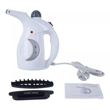 Imagem de Passadeira a Vapor Portátil para Roupas, 800W, Steamer Vertical 2 em 1, 220V, Branco