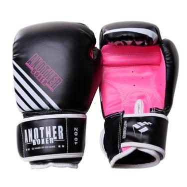 Imagem de Luvas de boxe Luvas de boxe masculinas e femininas para treinamento de luta livre com saco de areia tailandês (Rosa, 14oz)