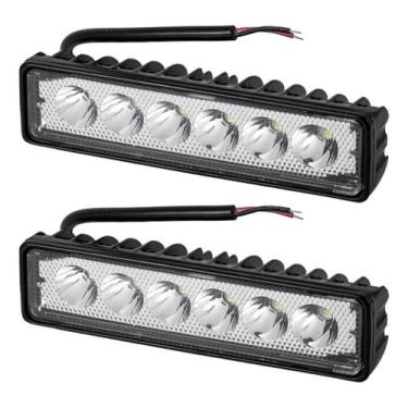 Imagem de Kit 2 Barra Farol Auxiliar Milha Led Foco 30º Off Road 18w - Briwax