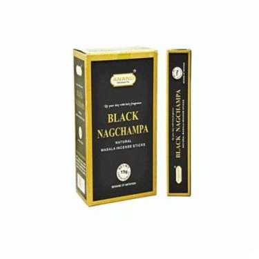 Imagem de Incenso Nagchampa Anand Premium Black, Aromático, 45 Minutos de Queima